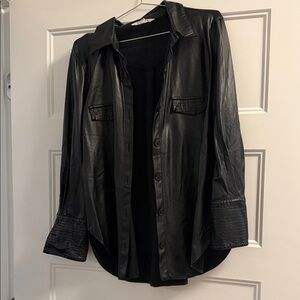 Size large BB Dakota faux leather shirt